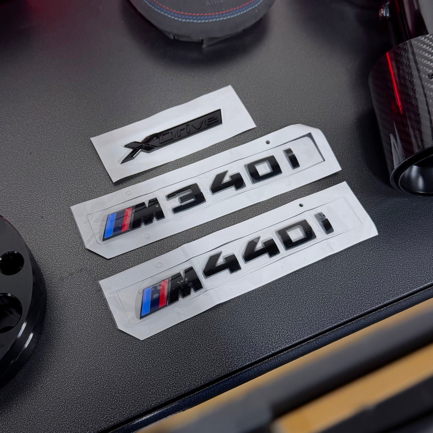 BMW Gloss Black Badges – Trunk Model Badge Replacement