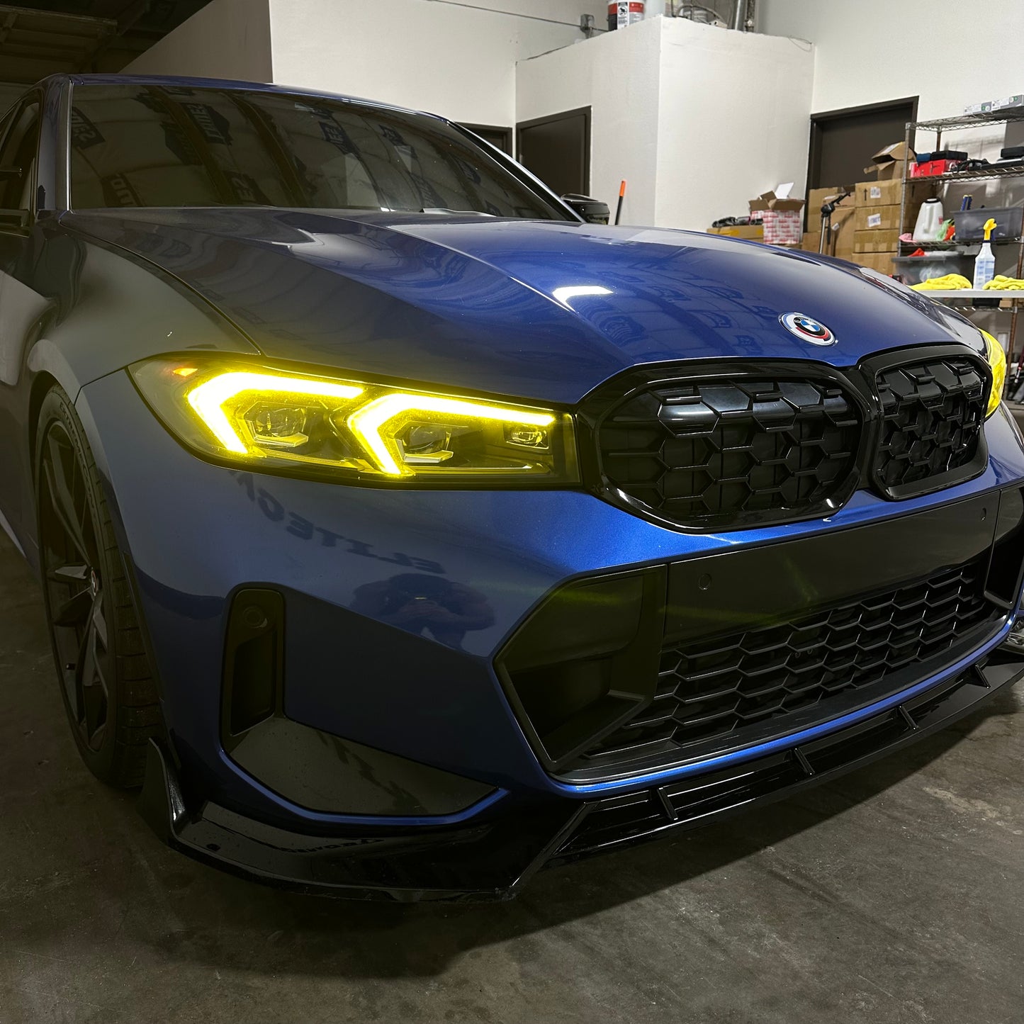 FD STYLE GLOSS BLACK FRONT LIP - BMW G20 3 SERIES