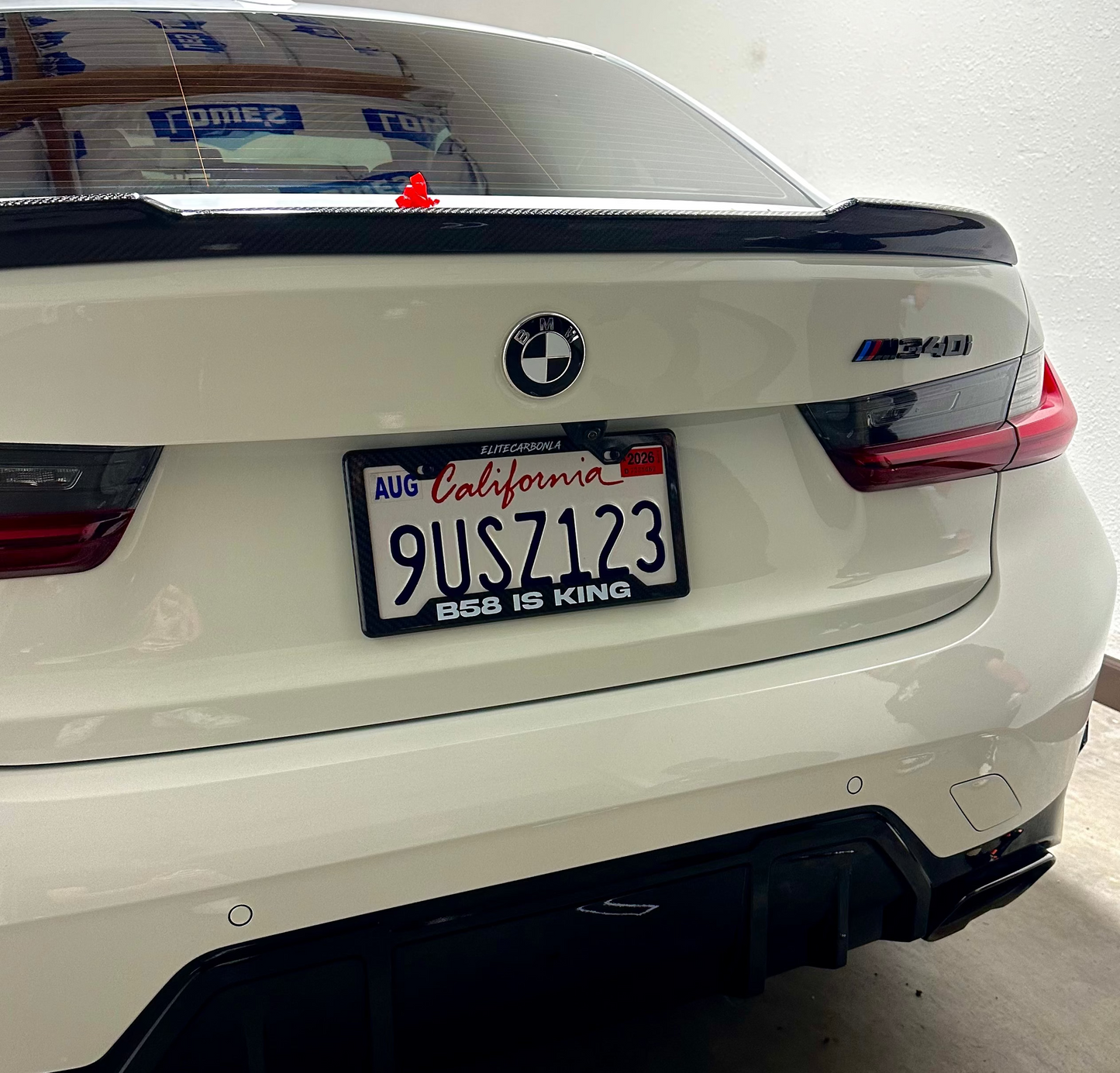 “B58 IS KING" Carbon Fiber Plate Frame