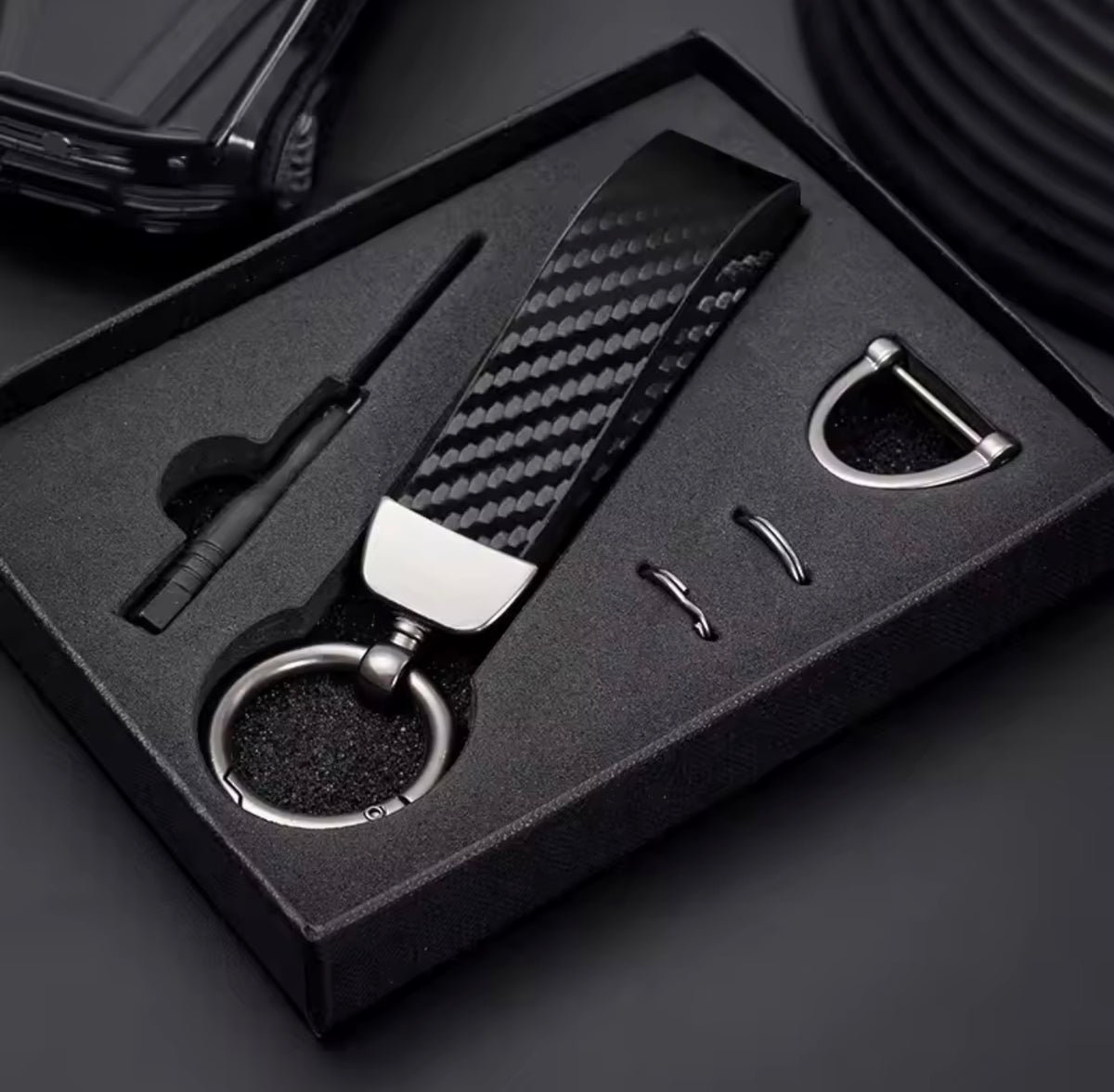 Carbon Fiber Keychain (Gift)
