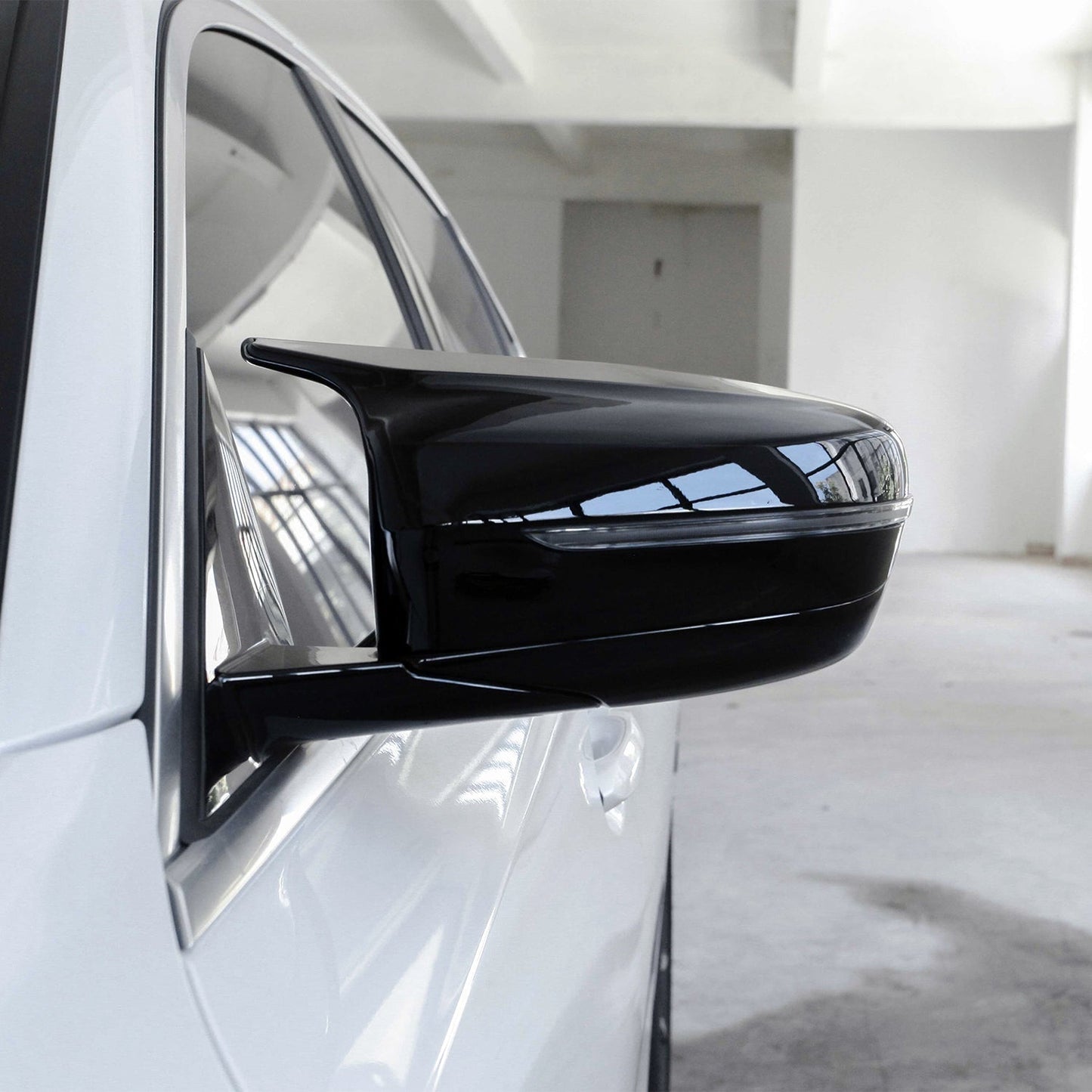 BMW M Glossy Black Mirror Caps