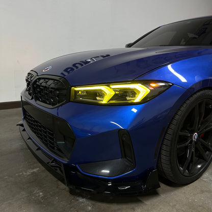 FD STYLE GLOSS BLACK FRONT LIP - BMW G20 3 SERIES