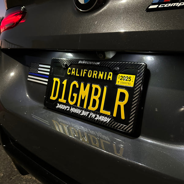 “Daddy's Money But I'm Daddy" Carbon Fiber Plate Frame