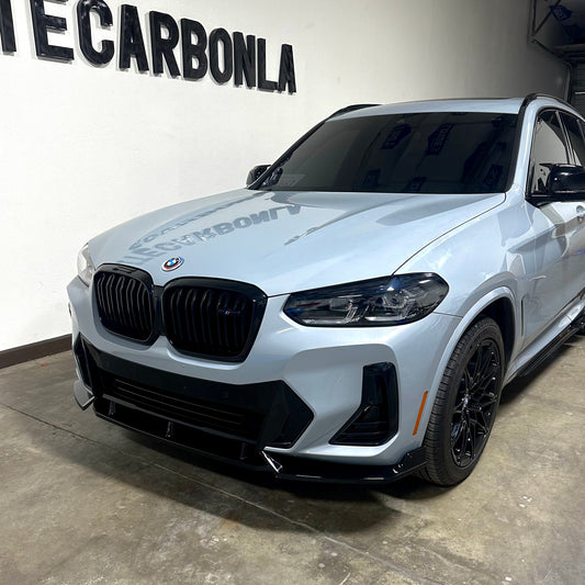 GLOSS BLACK FRONT LIP - BMW X3 G01 X4 G02