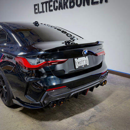 K Style Carbon Fiber Rear Diffuser - BMW G22/G23 M440i 430i