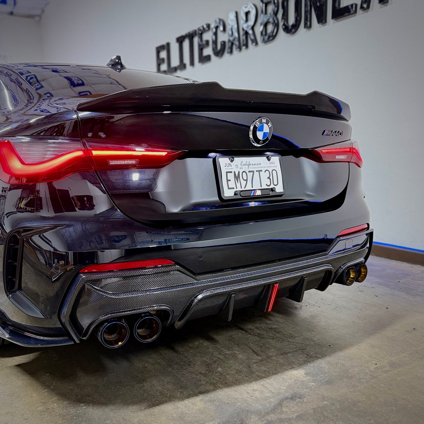 K Style Carbon Fiber Rear Diffuser - BMW G22/G23 M440i 430i
