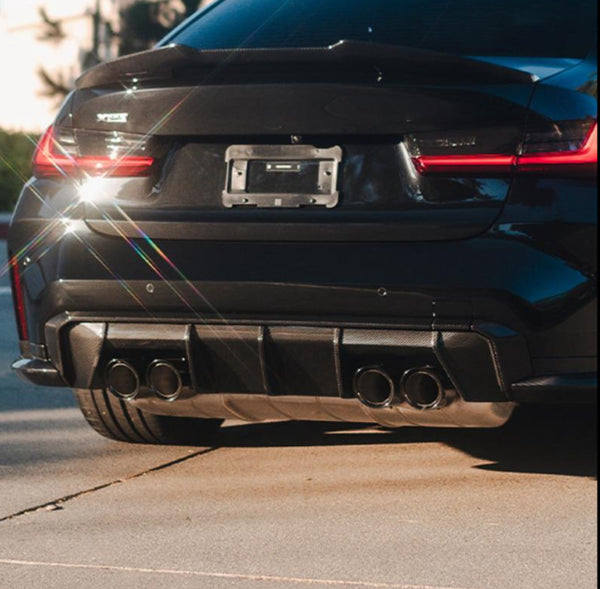 MP Style Carbon Fiber Rear Diffuser - BMW G80 M3 & G82/G83 M4