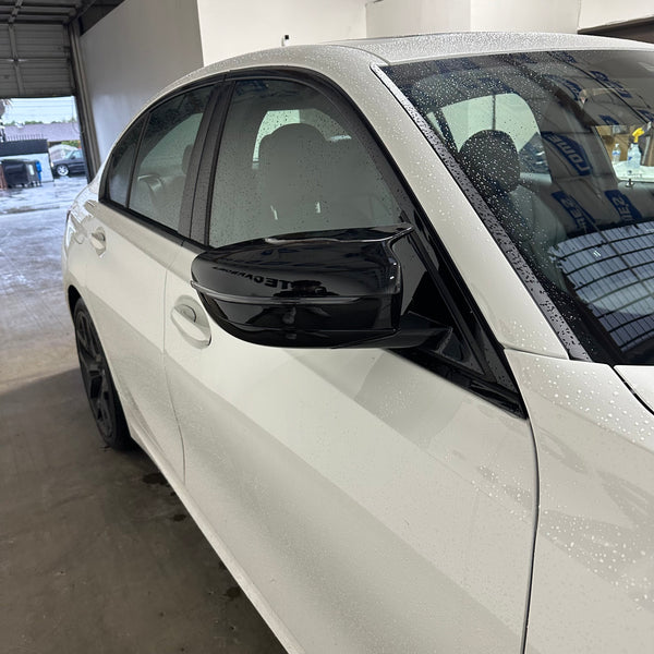 BMW M Glossy Black Mirror Caps