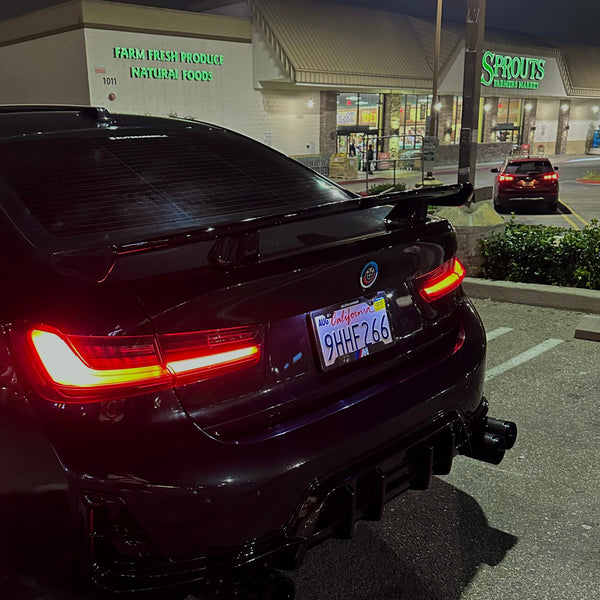 BMW GT Style Gloss Black Rear Spoiler Wing