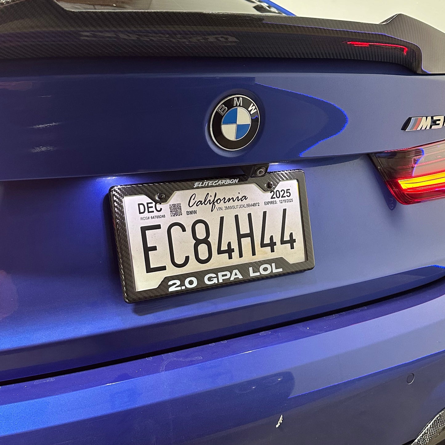 “2.0 GPA LOL" Carbon Fiber Plate Frame