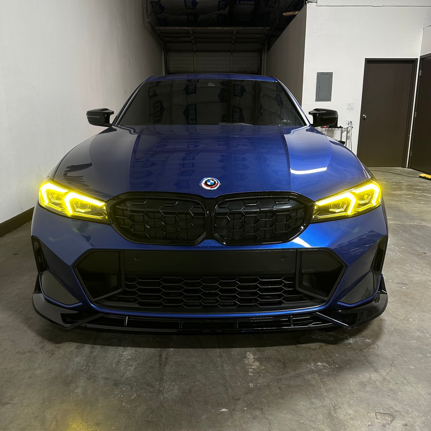 FD STYLE GLOSS BLACK FRONT LIP - BMW G20 3 SERIES