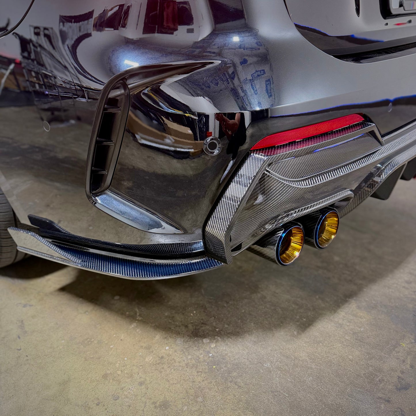 K Style Carbon Fiber Rear Diffuser - BMW G22/G23 M440i 430i
