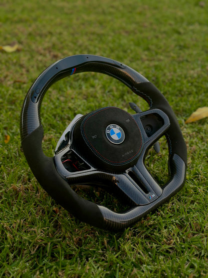 (IN HAND) BMW G-Series Carbon Fiber Steering Wheel