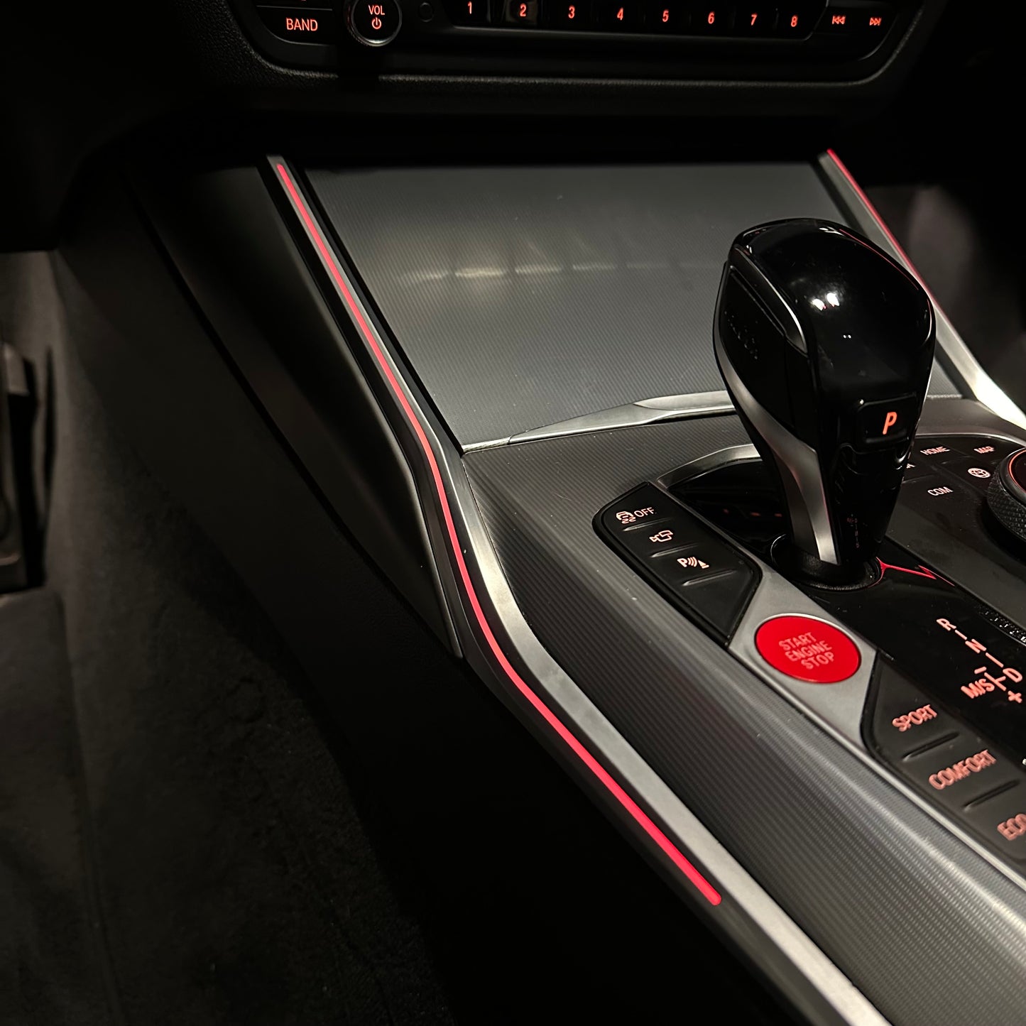 BMW Center Console Ambient Lighting