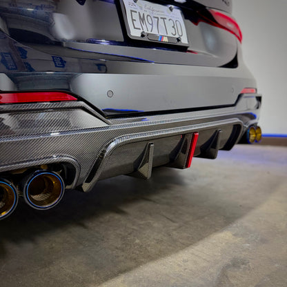 K Style Carbon Fiber Rear Diffuser - BMW G22/G23 M440i 430i