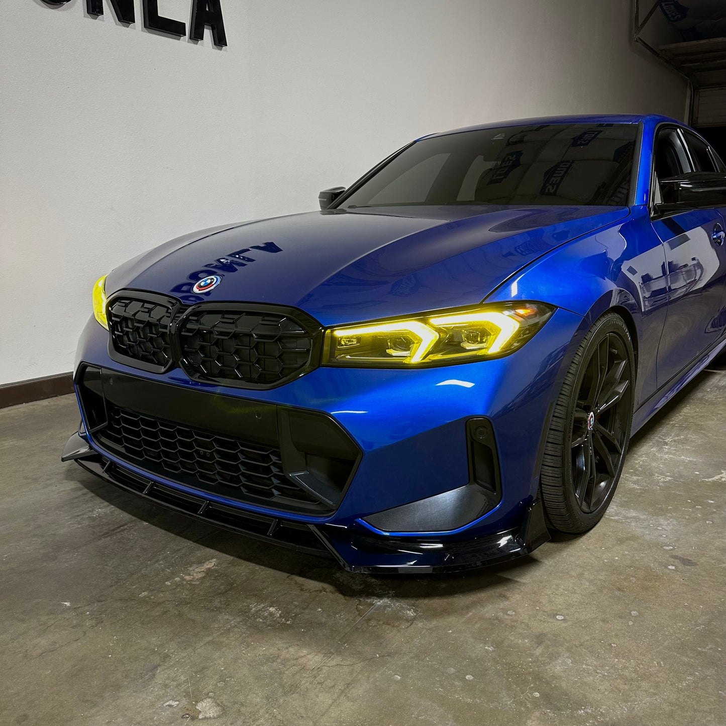 FD STYLE GLOSS BLACK FRONT LIP - BMW G20 3 SERIES