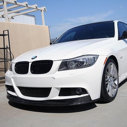 AK STYLE CARBON FIBER FRONT LIP - BMW E90 LCI 3 SERIES (2009–2011)