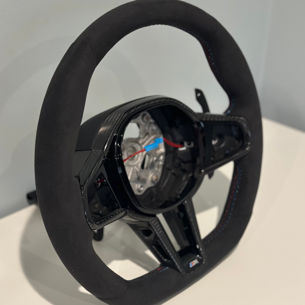BMW G-Series Alcantara Carbon Fiber Steering Wheel