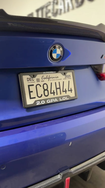 “2.0 GPA LOL" Carbon Fiber Plate Frame